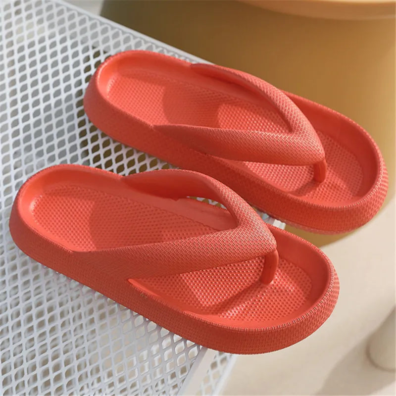 Rimocy Soft EVA Flip Flops - Women’s Non-Slip Cloud Slippers, Thick Platform, Summer Beach Slides