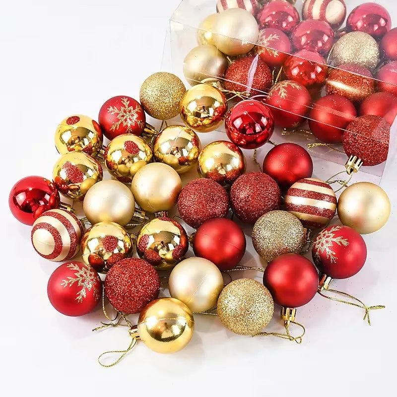 50Pcs/Box 4cm Christmas Balls Ornament