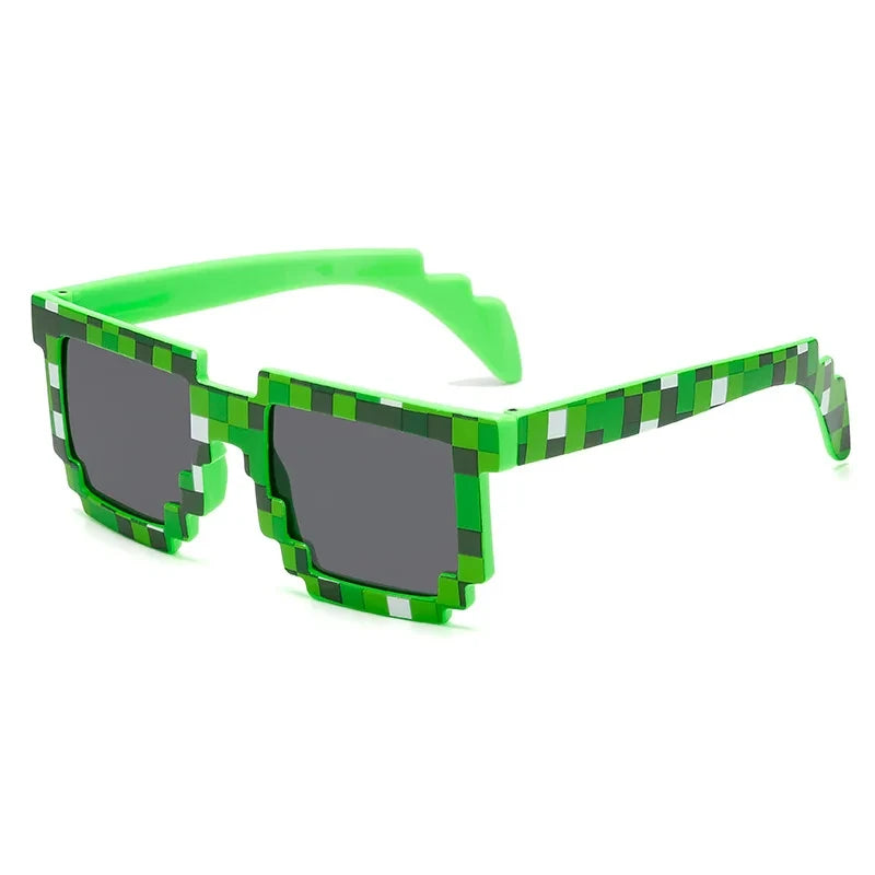 Trendy Mosaic Pixel Sunglasses for Kids