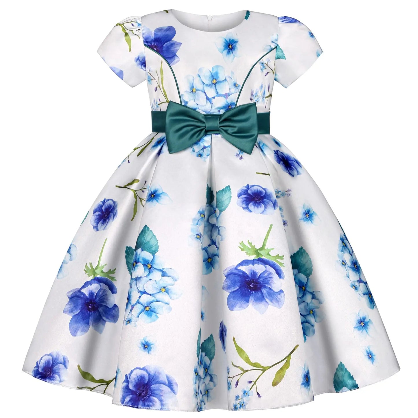 Elegant Floral Princess Dress for Girls