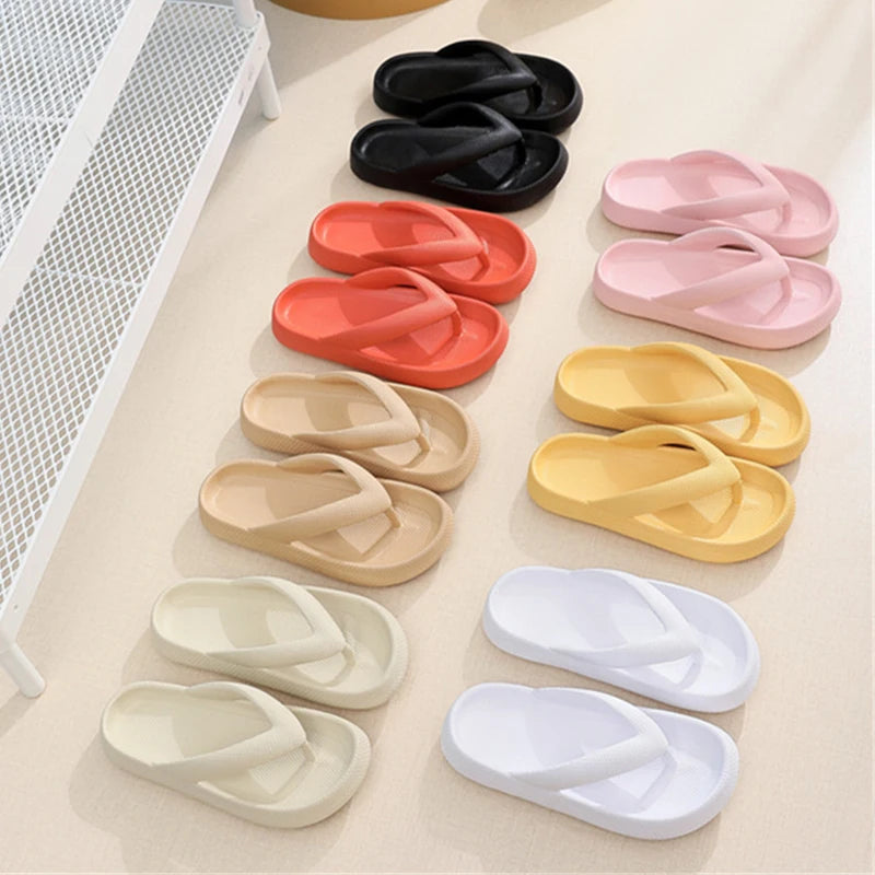 Rimocy Soft EVA Flip Flops - Women’s Non-Slip Cloud Slippers, Thick Platform, Summer Beach Slides