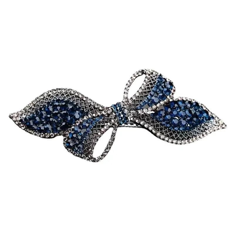 Luxury Zircon Butterfly Knot Hairpin - Fashion Spring Clip for Women & Girls