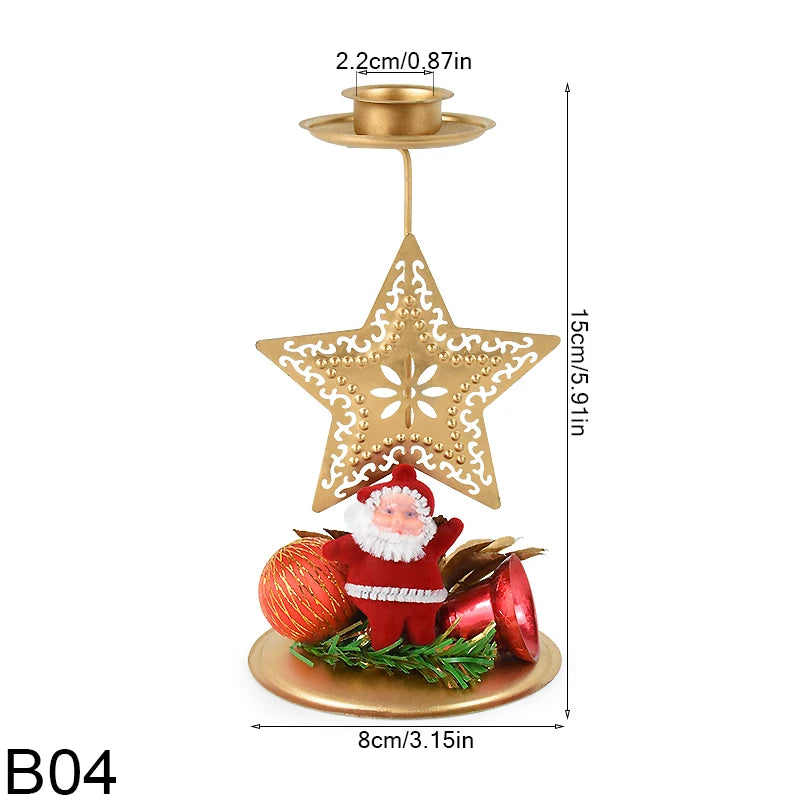 Christmas Iron Candlestick Ornament