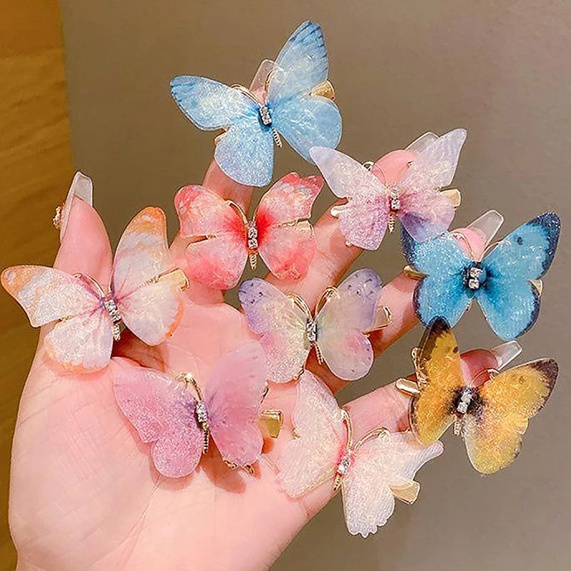 1PC Colorful Butterfly Hairpin - Sweet Barrettes for Girls & Women