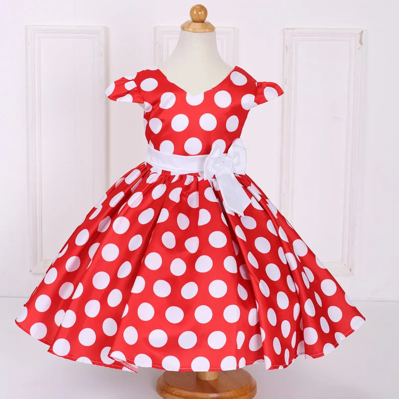 Kids Polka Dot Grace Ball Gown Dress