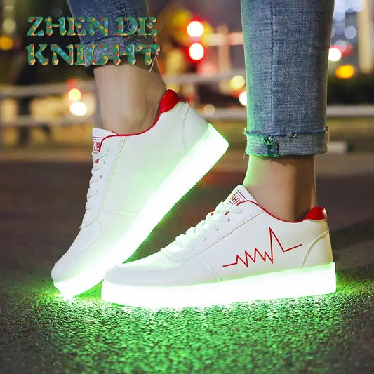 Boys & Girls Luminous LED Shoes - Light-Up Sneakers