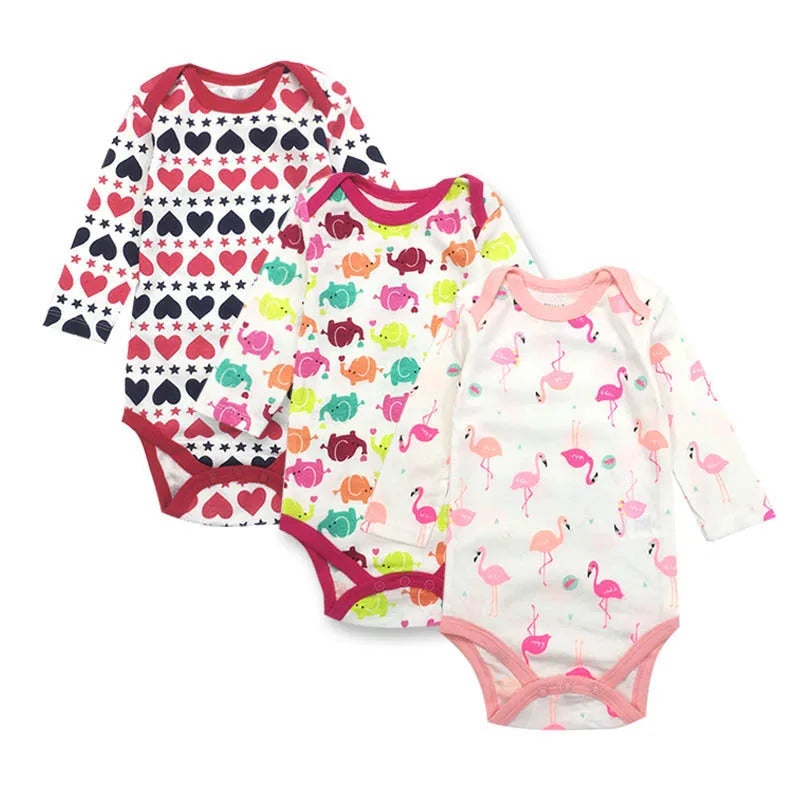 3piece/lot Baby Bodysuit Newborn Babies Boys Girls