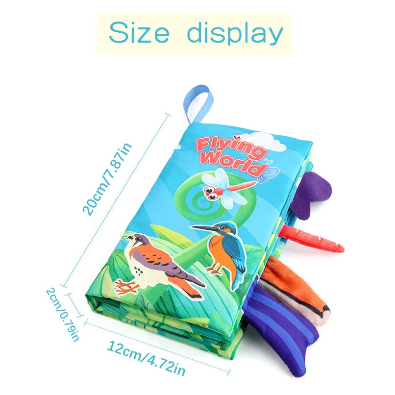 Toddlers' Educational Cloth Book: Cartoon Animal Tails