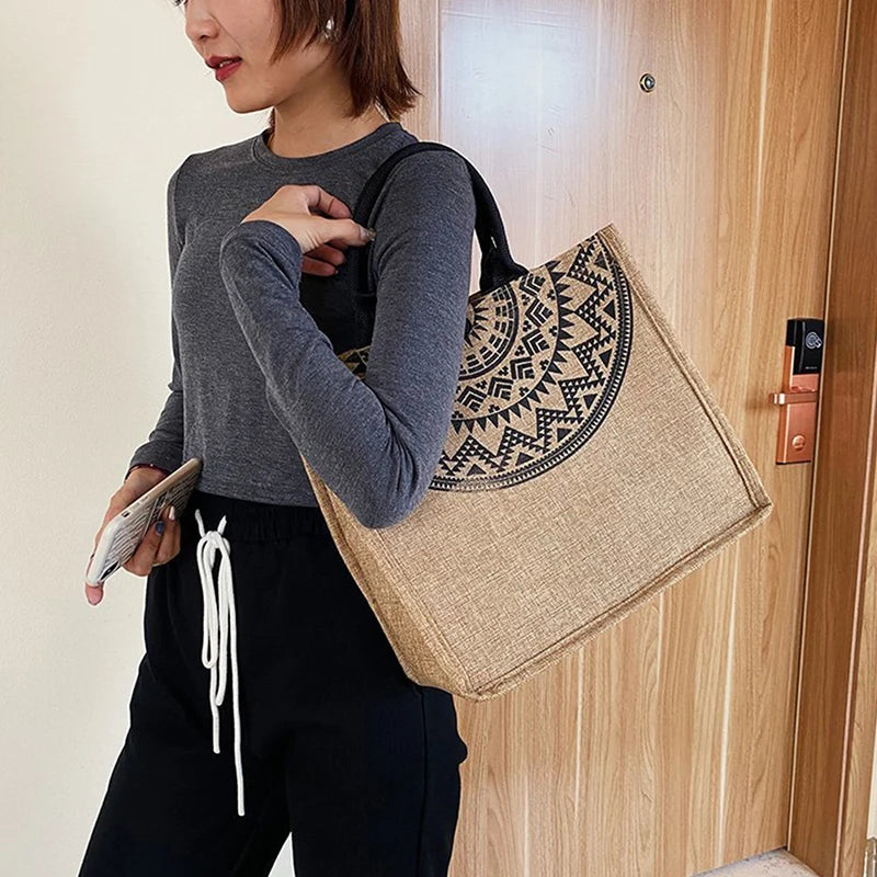 Canvas Handbags For Women Fashion Tote Beach Bags Reusable Shopping Bags