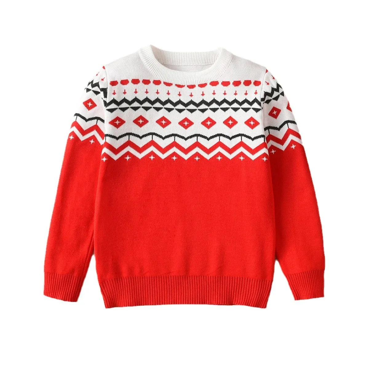 Children's Knit Sweater – Warm Winter Base Layer for Boys, Cozy Autumn/Winter Kids Clothing