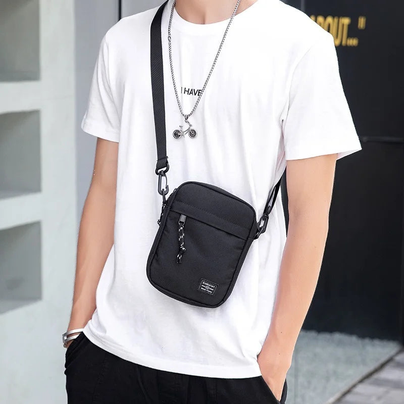 Mini Crossbody Nylon Shoulder Bag for Men